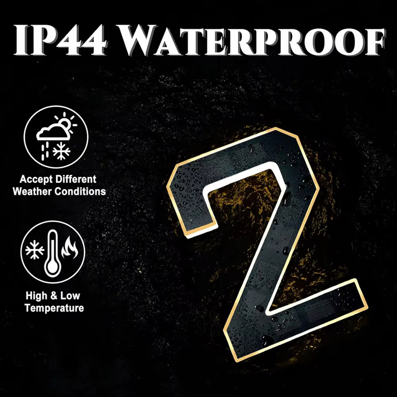 Outdoor Power Number - 12CMソーラー式屋外家番号ライト