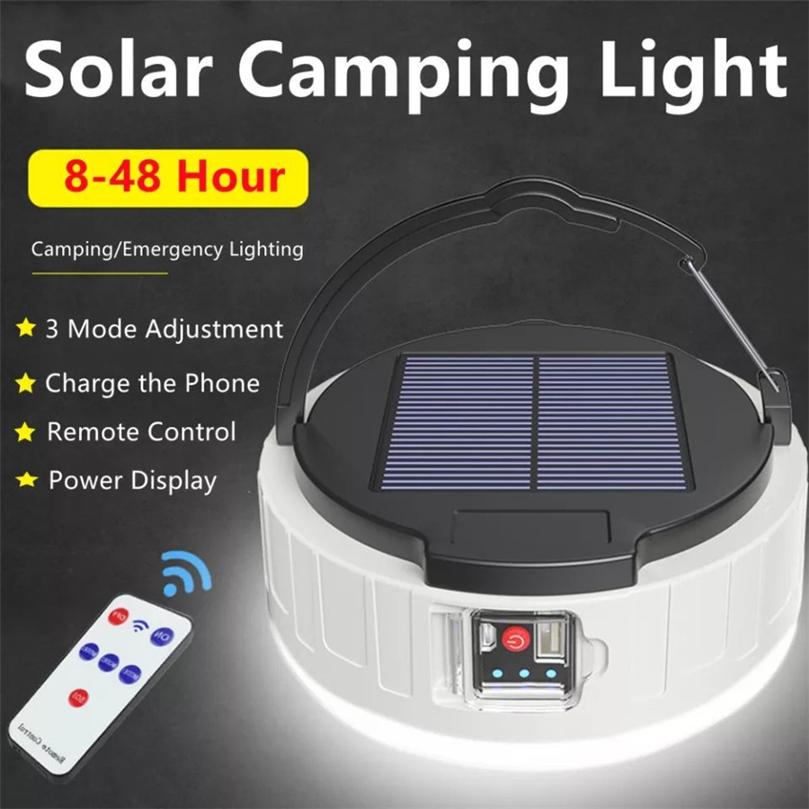 Outdoor Power New Market - ポータブルLEDソーラーランプ,充電式USB充電器,パワーバンク,緊急常夜灯,テントランプ,防水,新品