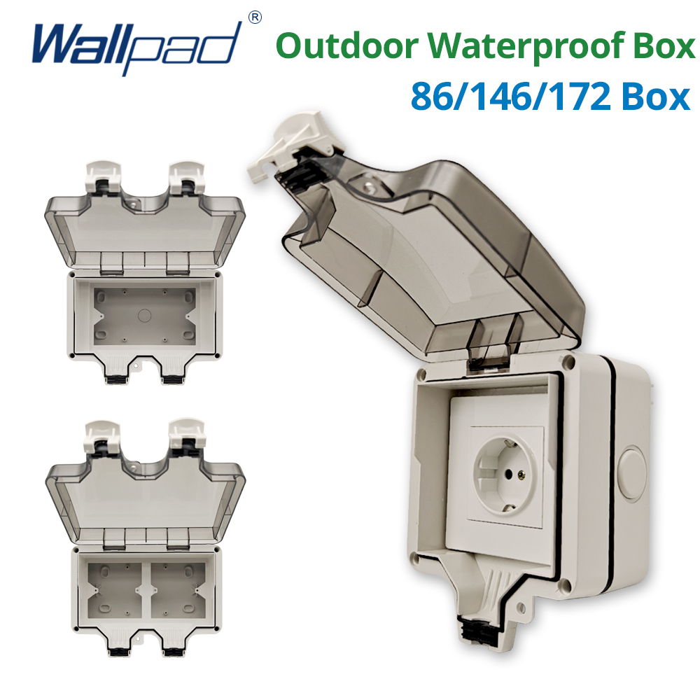 Outdoor Power Adapter - Wallpad IP66 防塵防水屋外ボックス壁スイッチとソケット外家庭菜園 86 146 172