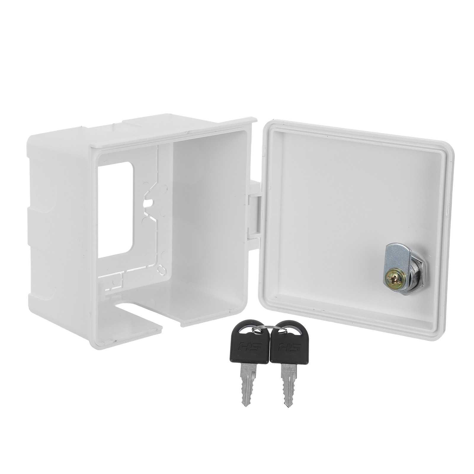 Outdoor Power Adapter - 防水コンセントボックスカバー ロックキー付き 屋外コンセントプロテクター ソケットカバー 防水電気用ロック付きレセプタクルケース