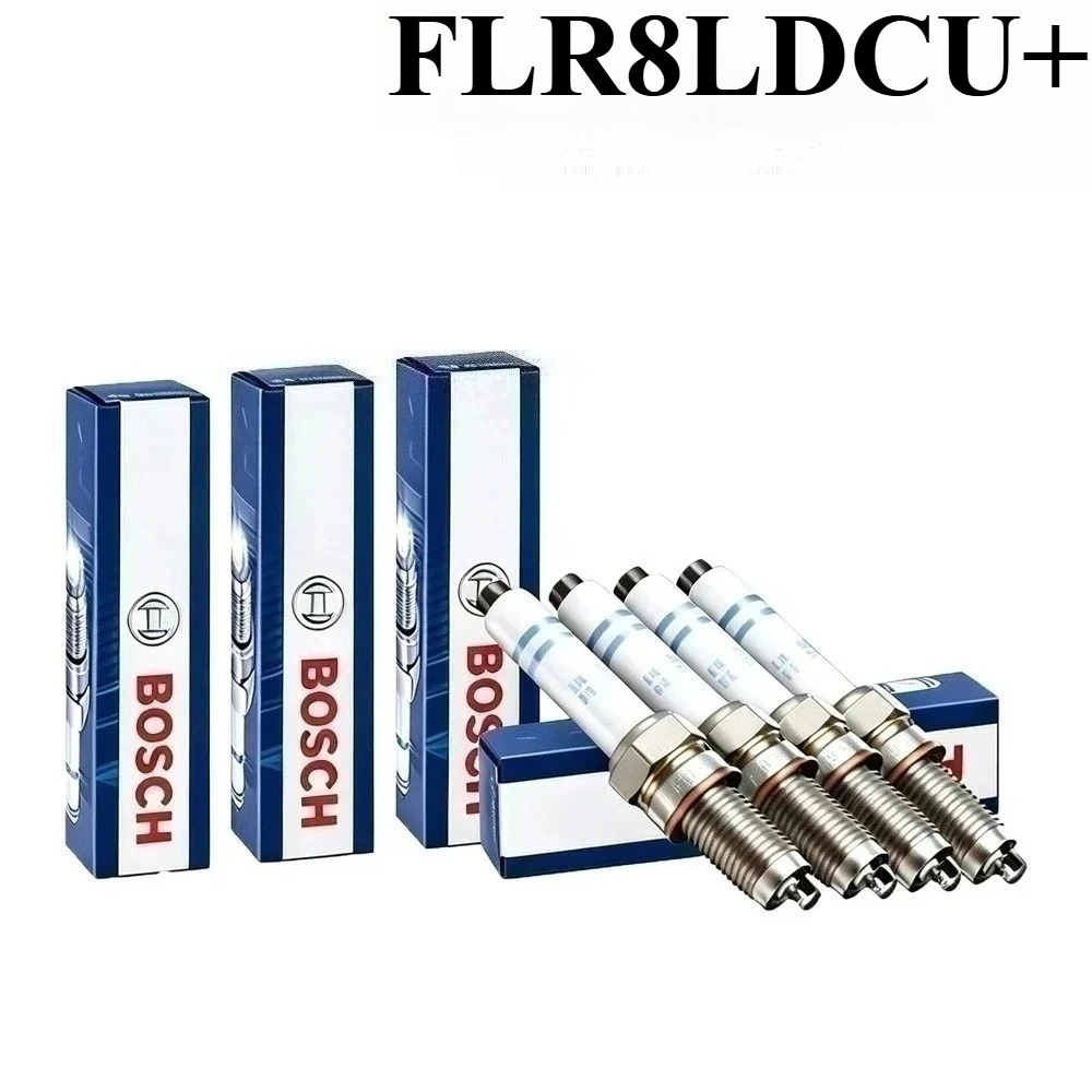 Bosch Spark Plug Copper - ボッシュ FLR8LDCU+ ニッケル銅コアスパークプラグ、高温耐性、厳選されたGM 2.0 2.4自然吸気車に適合