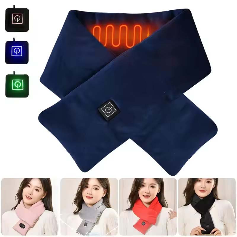 Outdoor Usb Power Bank - USB 女性男性用加熱スカーフ 温度スカーフ 3 ギア ラップフリース