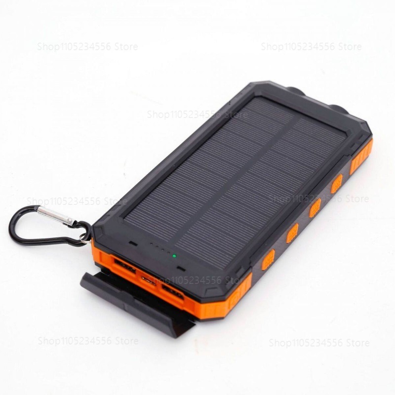 Outdoor Power Number - 20000mAhソーラーパワーバンク、防水急速充電ポータブル充電器（ソーラーパネル＆ブラケット付き） | 屋外用携帯電話充電器