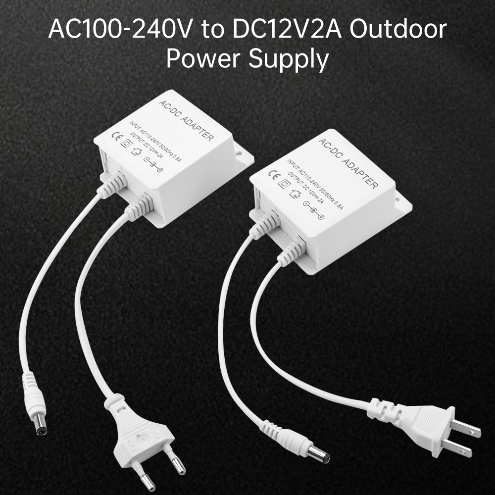 DC12V 2A EU プラグアダプタセキュリティ屋外電源  - Outdoor Power Adapter のレビューと価格