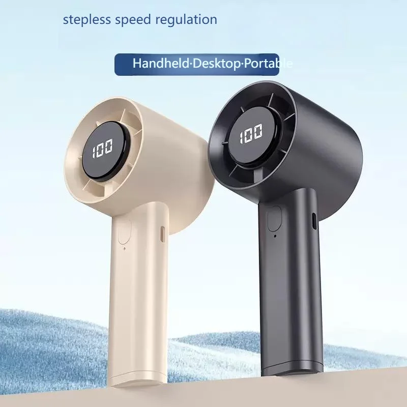 LEDディスプレイ付きポータブルミニハンドヘルドファン 半導 - Outdoor Usb Power Bank のレビューと価格