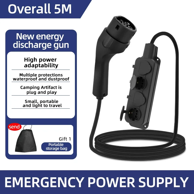ポータブル16A 4KW電気自動車EV充電器V2Lケーブルサ - Outdoor Power Adapter のレビューと価格