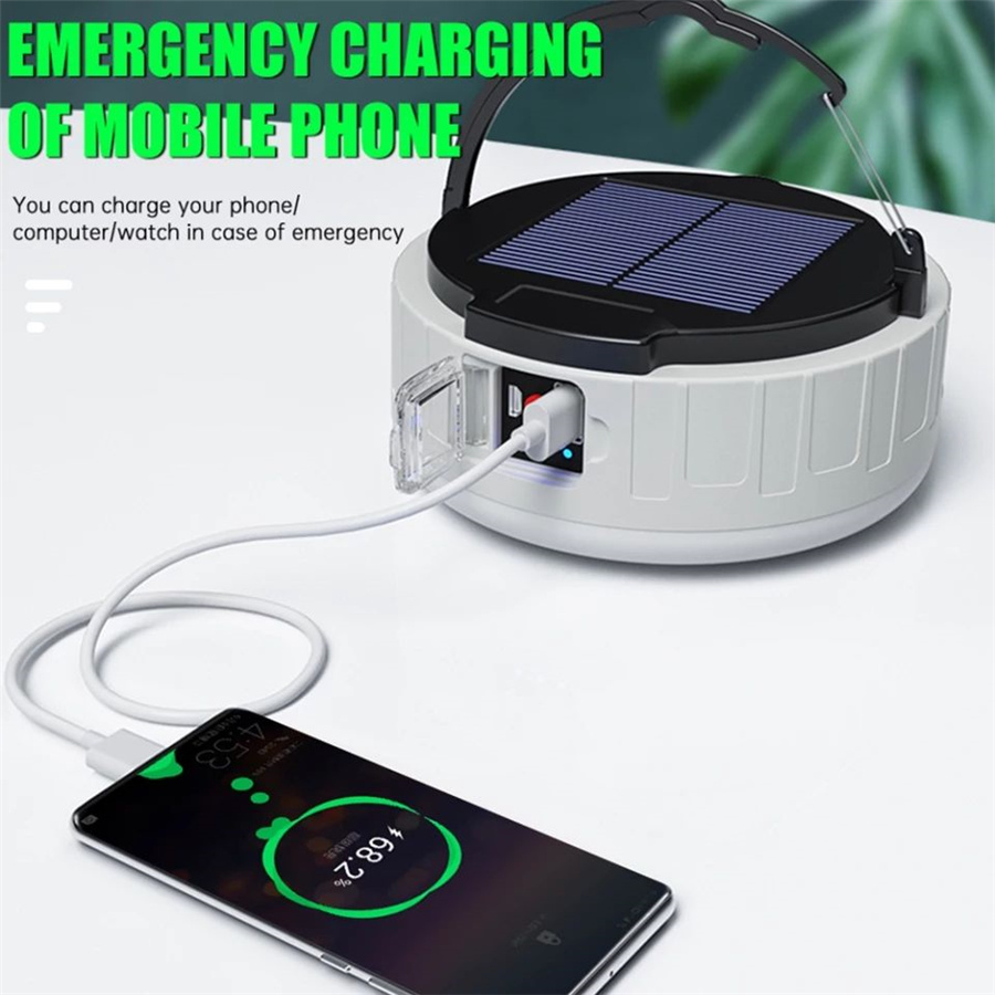 ポータブルLEDソーラーランプ,充電式USB充電器,パワーバ - Outdoor Power New Market のレビューと価格