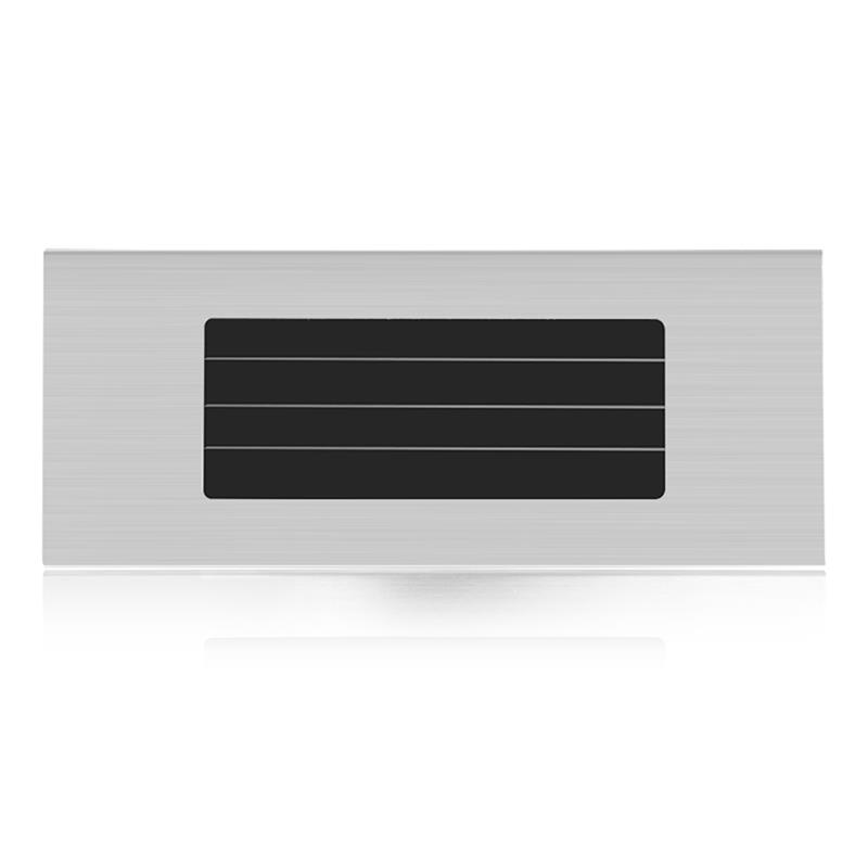 ソーラーLEDウォールライト,ドアプレート,ステンレス鋼,屋 - Outdoor Power Number のレビューと価格