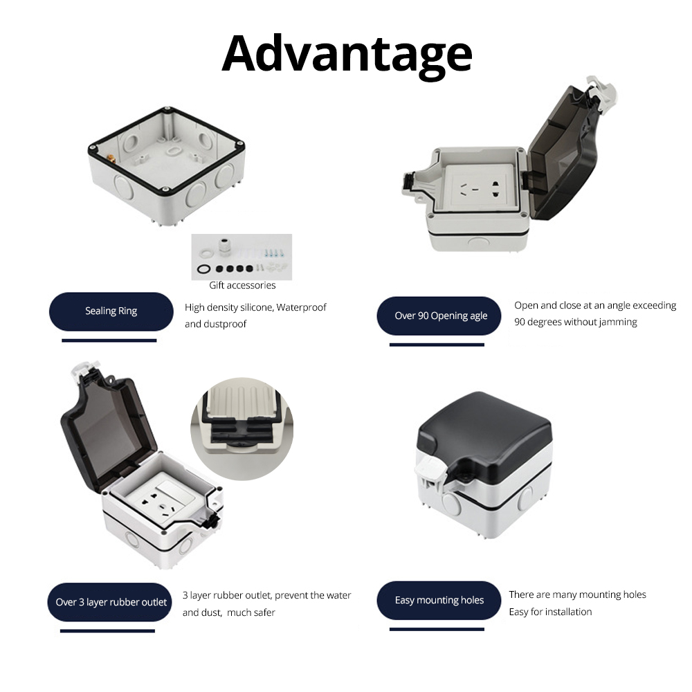 Wallpad IP66 防塵防水屋外ボックス壁スイッチとソ - Outdoor Power Adapter のレビューと価格
