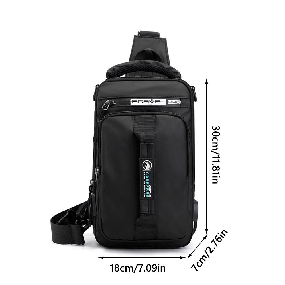 男性用USB充電ショルダーメッセンジャーバックパック防水ジッ - Outdoor Usb Power Supply のレビューと価格