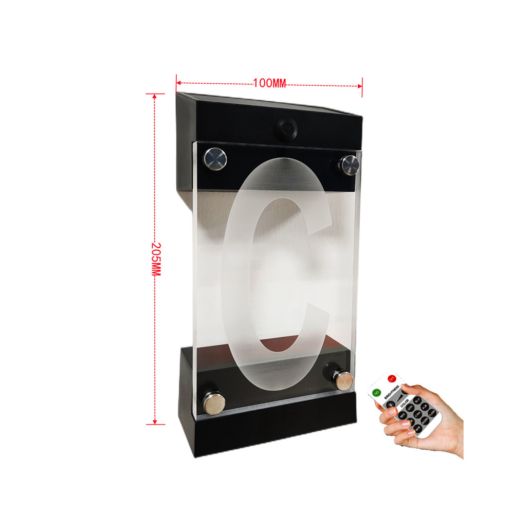 太陽光発電 RGB カラー家番号サインライトリモコン数字また - Outdoor Power Number のレビューと価格