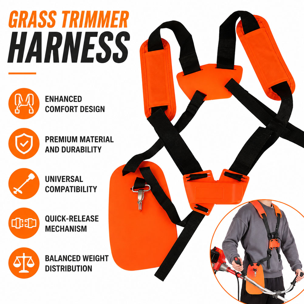 ダブルショルダーストラップ芝刈り機ハーネスストラップ快適省力 - Brush Cutter Strap のレビューと価格