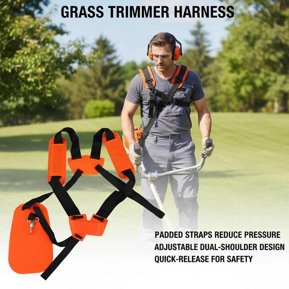 ダブルショルダーストラップ芝刈り機ハーネスストラップ快適省力 - Brush Cutter Strap のレビューと価格