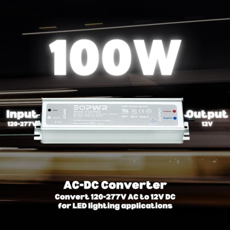 LED ドライバー防水 IP67 電源 AC120-277V - Outdoor Power Adapter のレビューと価格