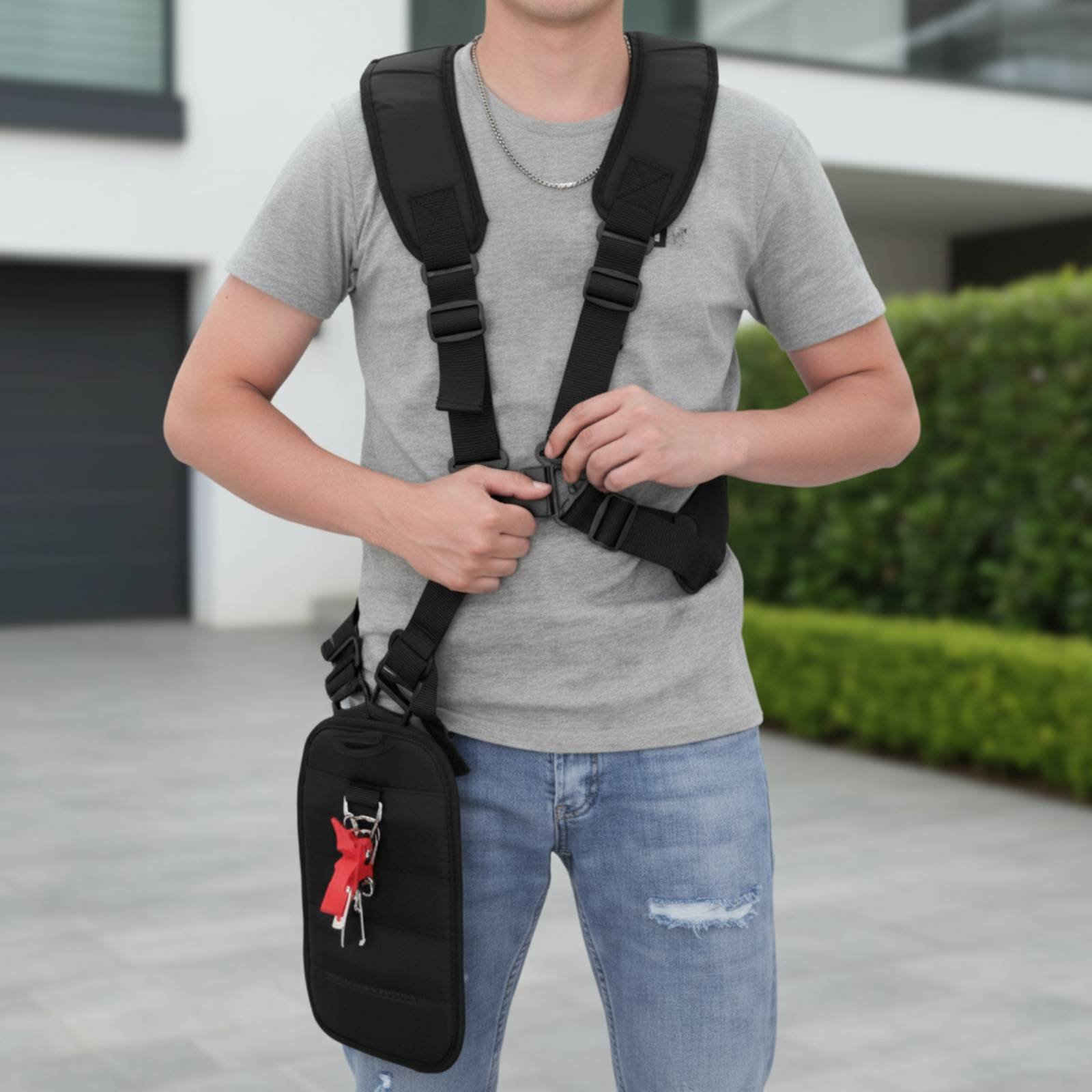 Y字型トリマーストラップ ヘビーデューティーナイロンブラシカ - Brush Cutter Strap のレビューと価格