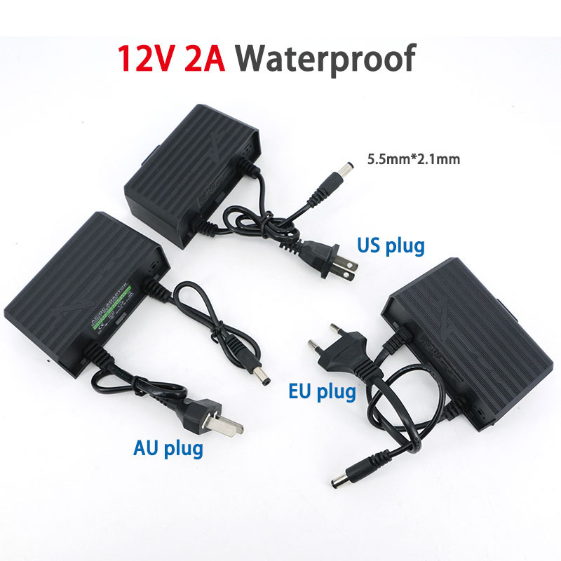 防水AC 100V 240V から DC 12V 2A 20 - Outdoor Power Adapter のレビューと価格